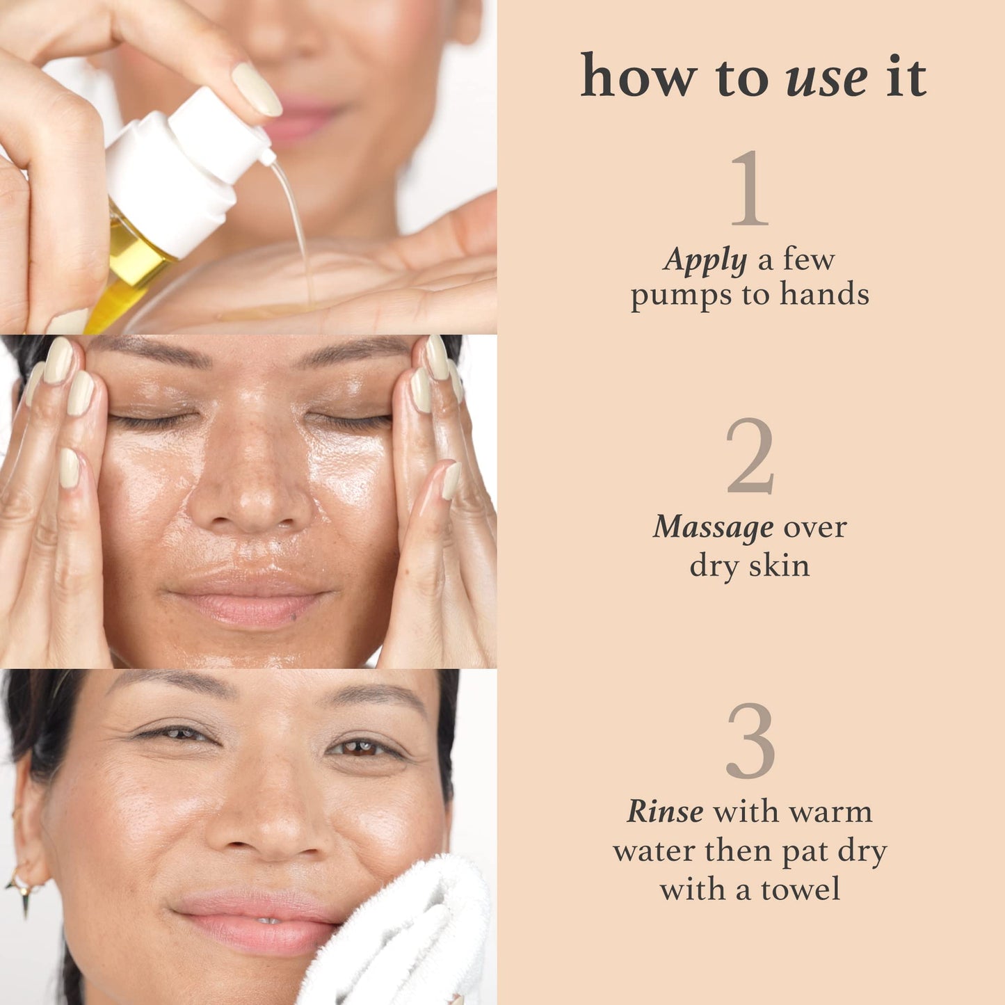 Julep Vitamin E Hydrating Cleansing Oil and Makeup Remover - Face Wash for Normal to Dry Sensitive Skin - 3.38 Fl Oz - Rosehip and Olive Oil Face