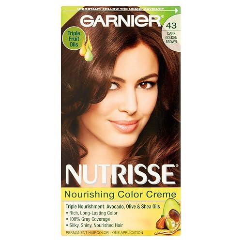 Garnier Nutrisse Haircolor Creme, Dark Golden Brown [43] 1 Each