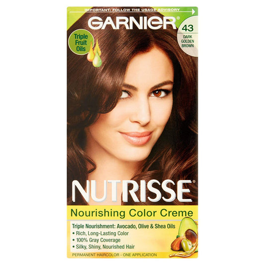 Garnier Nutrisse Haircolor Creme, Dark Golden Brown [43] 1 Each Beauty & Personal Care NUTRISSE