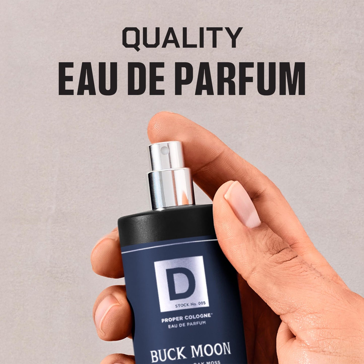 Duke Cannon Proper Cologne Buck Moon | Men's Eau de Parfum | Lime and Vetiver | Warm, Earthy, Long-Lasting Scent | 1.7 fl oz