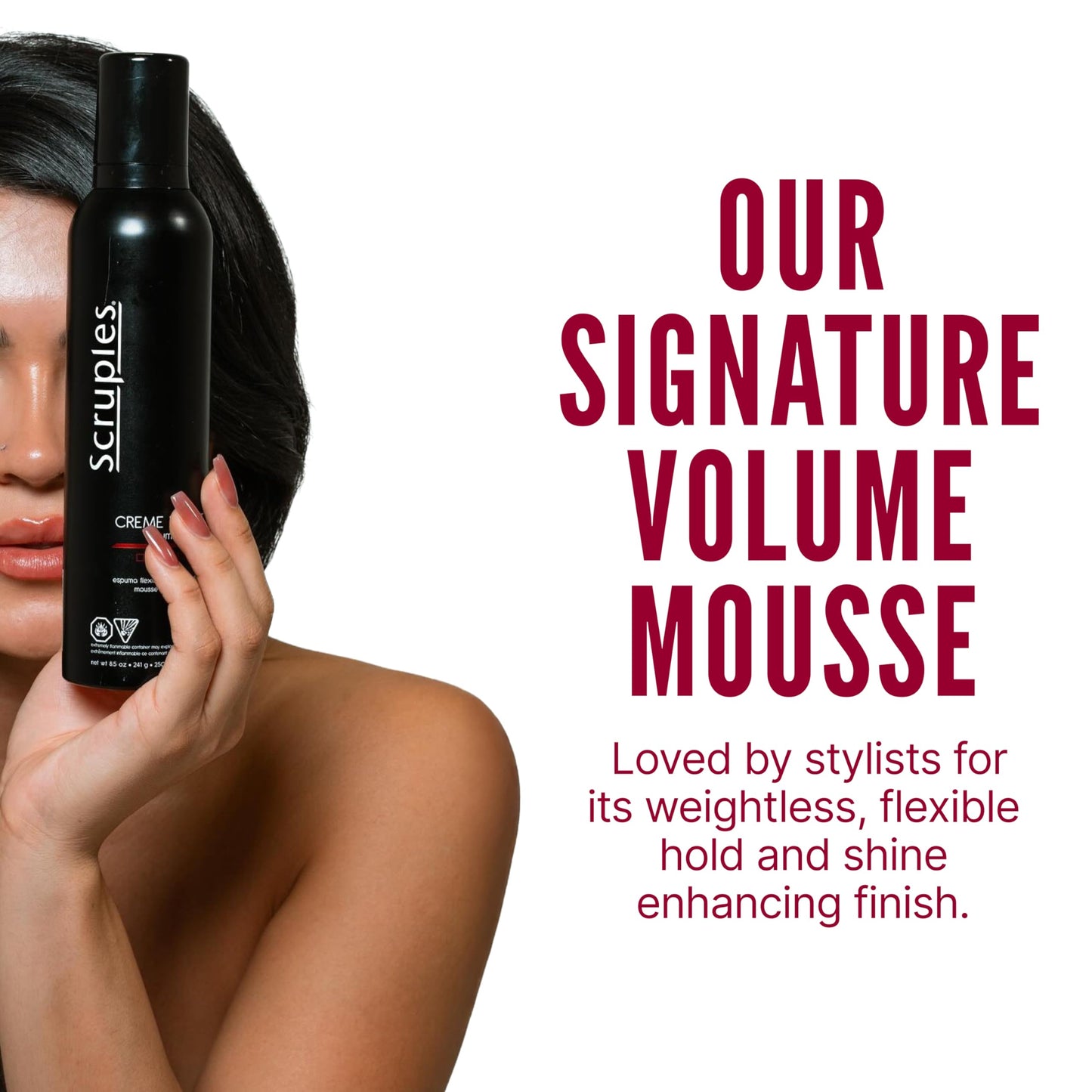 Scruples Creme Parfait Volumizing Foam - Rich & Weightless Styling Foam for Ultimate Smoothing Control, Hydration and Frizz-Free Hold - Alcohol-Free