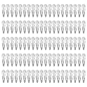 Lawie 100 Pack 6 CM Silver Blank Snap Metal Hair Clips 2.5 Inch Small Plain Base Hair Barrettes Gray Hair Pins Thin Fine Bang Hair Grips Arts