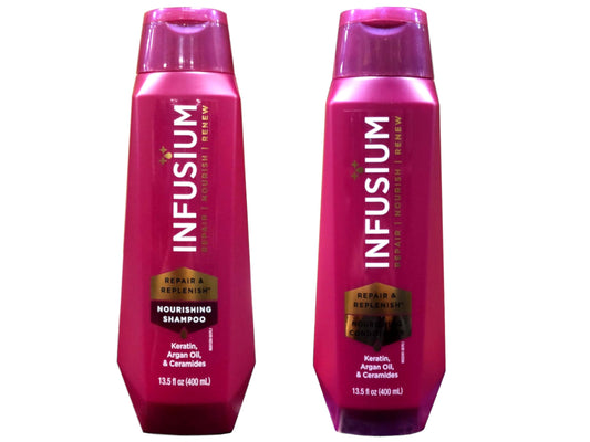 Infusium Moisturize & Replenish Shampoo and Conditoner 13.5oz Each Beauty & Personal Care Infusium