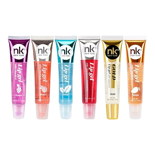 NICKA K NEW YORK Lip Gel, Hydrating, Lightweight, Glides on Effortlessly, Non Sticky Finish Lip Gel Colors (AMZ019)