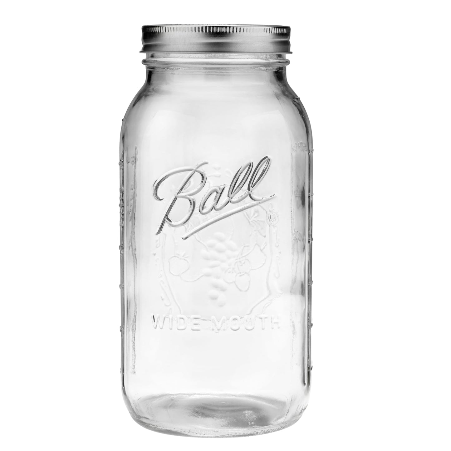 Ball - 64oz Wide Mouth Jars with Lids & Bands 6 Pack Jars | Half Gallon Large Glass Mason Jar for Food Storage with airtight Lid, 0.5 Gallon Glass…
