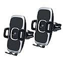 WizGear Phone Holders for Your Car, Car Air Vent Phone Mount, Car Phone Holder with Twist Lock Hook Clip for A Strong Hold to Vent, Compatible…