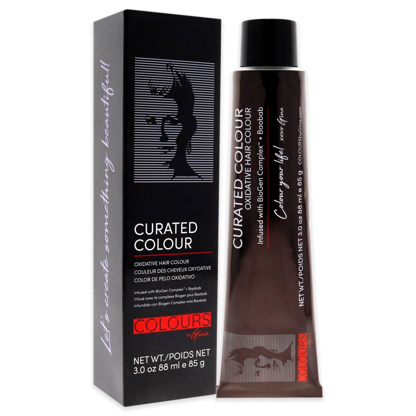 Colours By Gina Curated Colour - 5.22-5VV Intense Light Violet Brown by Colours By Gina for Unisex - 3 oz Hair Color