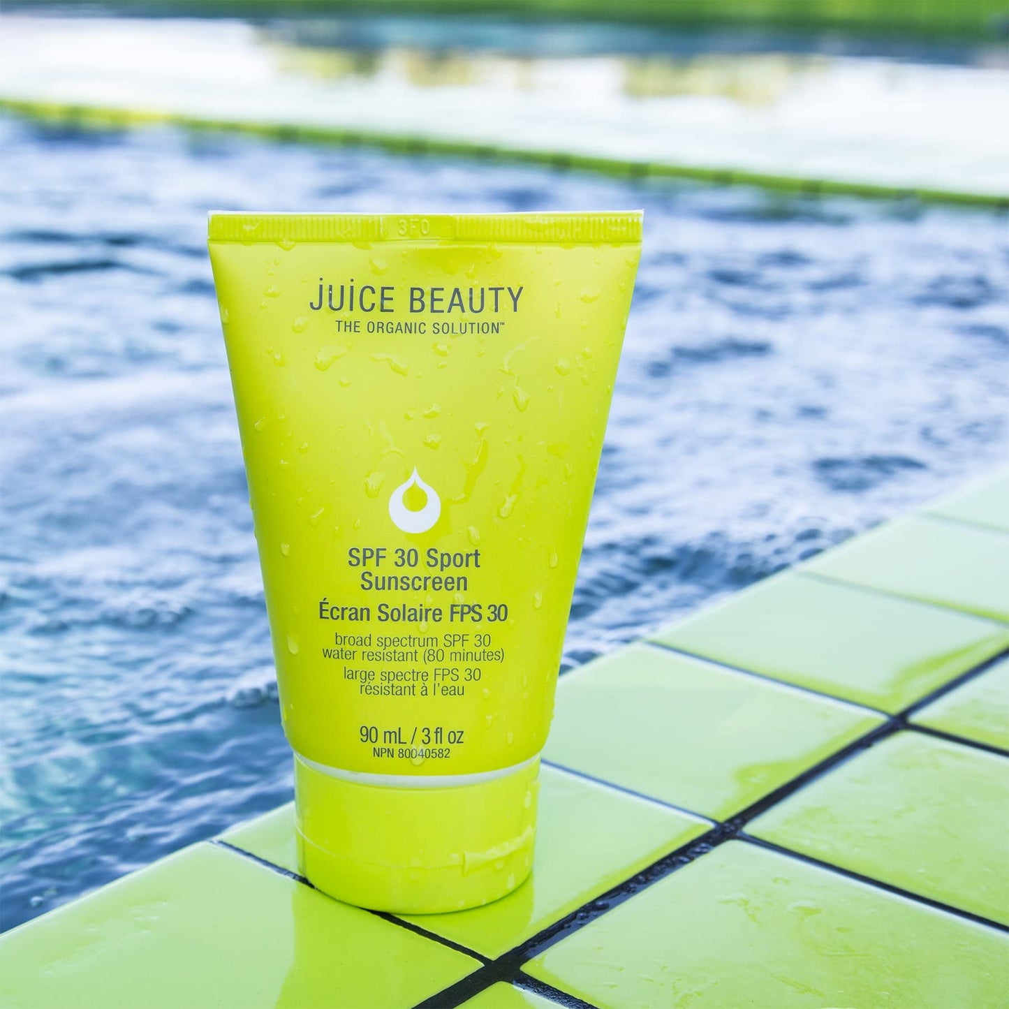 Juice Beauty SPF 30 Sport Sunscreen - 90 mL - Protects Against UVA/UVB Rays - Water + Sweat Resistant Up to 80 Minutes - All Ages + Skin Types