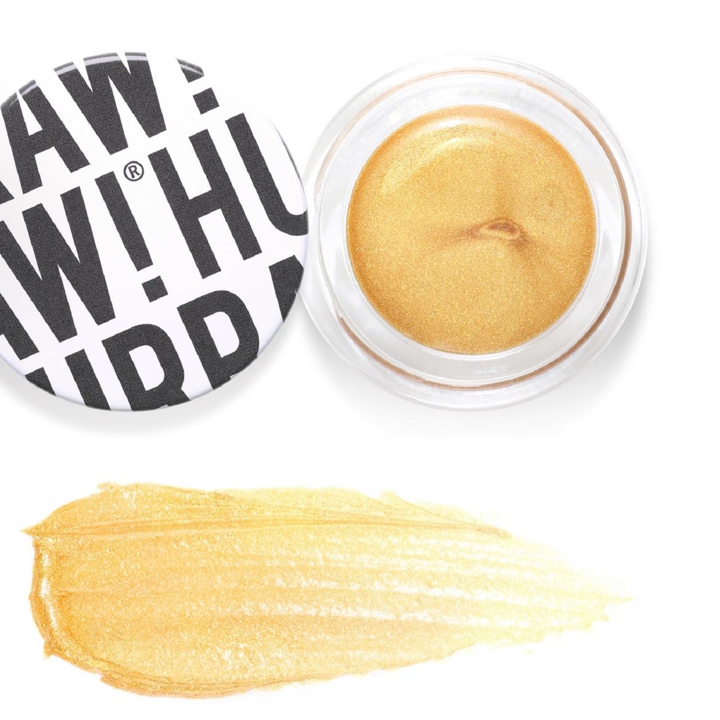 Hurraw! Aura Accent Balm, Gold (warm sunny yellow tones): Multi-use highlighter + shimmer. Natural cosmetic make-up. Clean beauty. Organic, Certified