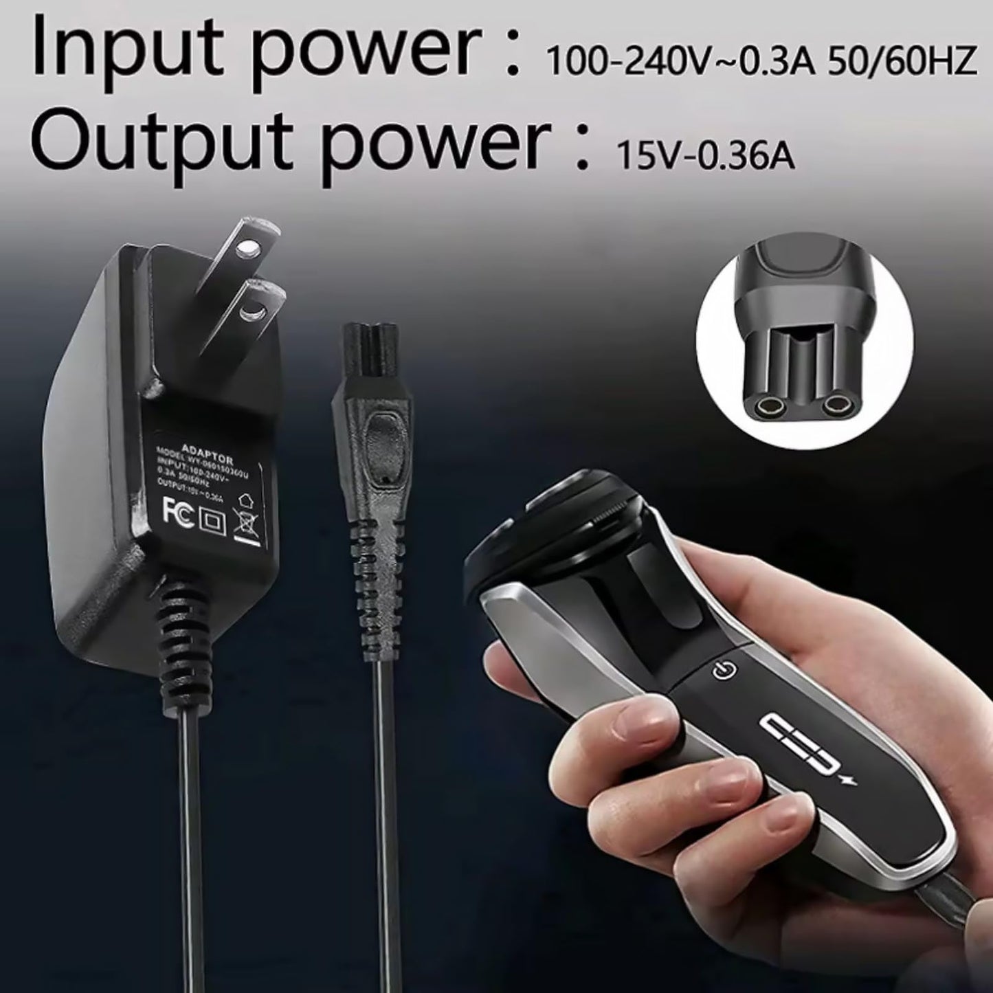 DAGIJIRD Power Cord Replacement for Norelco HQ8505 9000 7000 5000 3000 Series Clipper Beauty and Personal Care DAGIJIRD