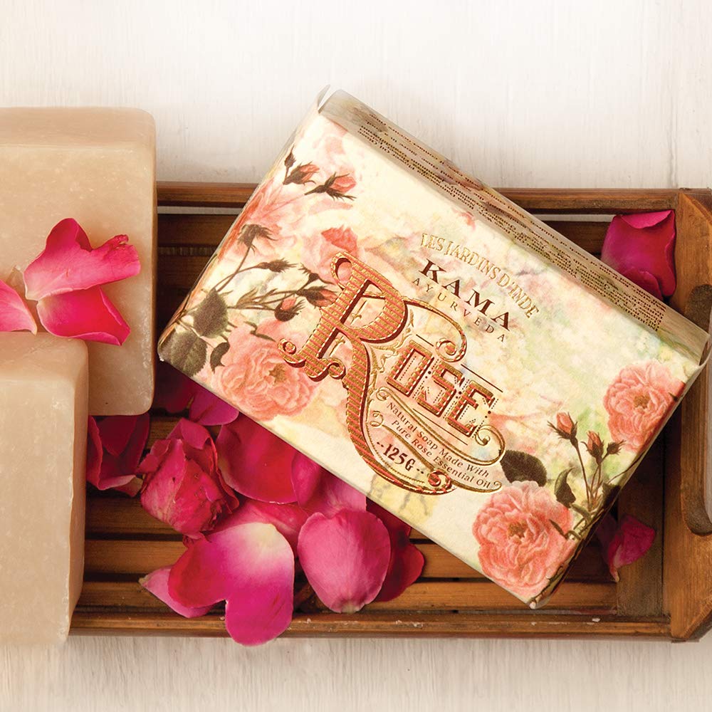 Kama Ayurveda Natural Rose Soap, 125g Beauty & Personal Care KAMA AYURVEDA
