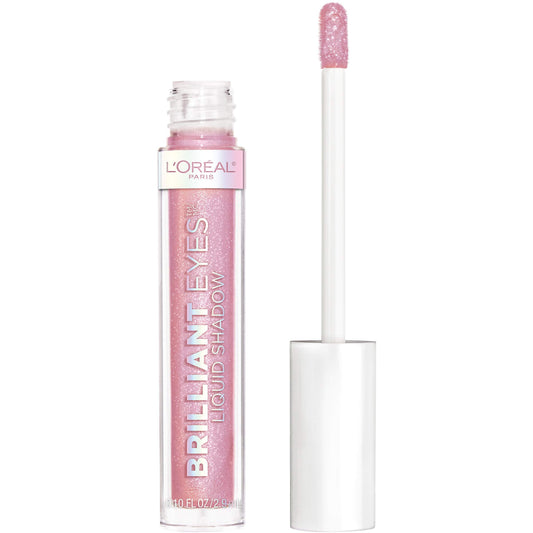 L'Oreal Paris Brilliant Eyes Shimmer Liquid Eye Shadow, Longwearing Lasting Shimmer, Crease Resistant, Flake-Proof, Precision Applicator, Quick Dry