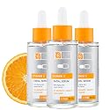 Global Beauty Care Vitamin C Facial Serum - Facial Treatment Serum with Hyaluronic Acid for Uneven Tone & Radiance Appearance Support, Fast Absorbing