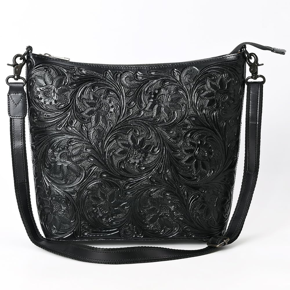 American Darling Messenger Hand Tooled Genuine Leather Women Bag Western Handbag Purse