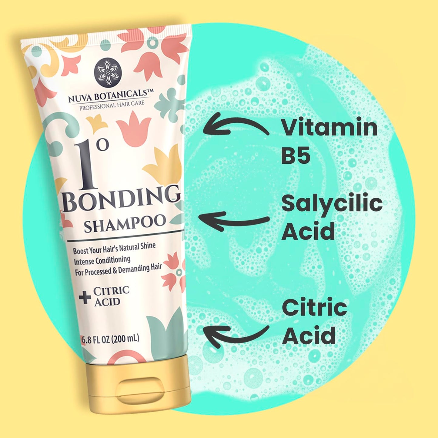 Dry Shampoo Powder with Biotin (0.42 oz) and Bonding Shampoo & Conditioner Set (6.8 Fl oz each) - Strengthening Formula to Restore Damaged Hair