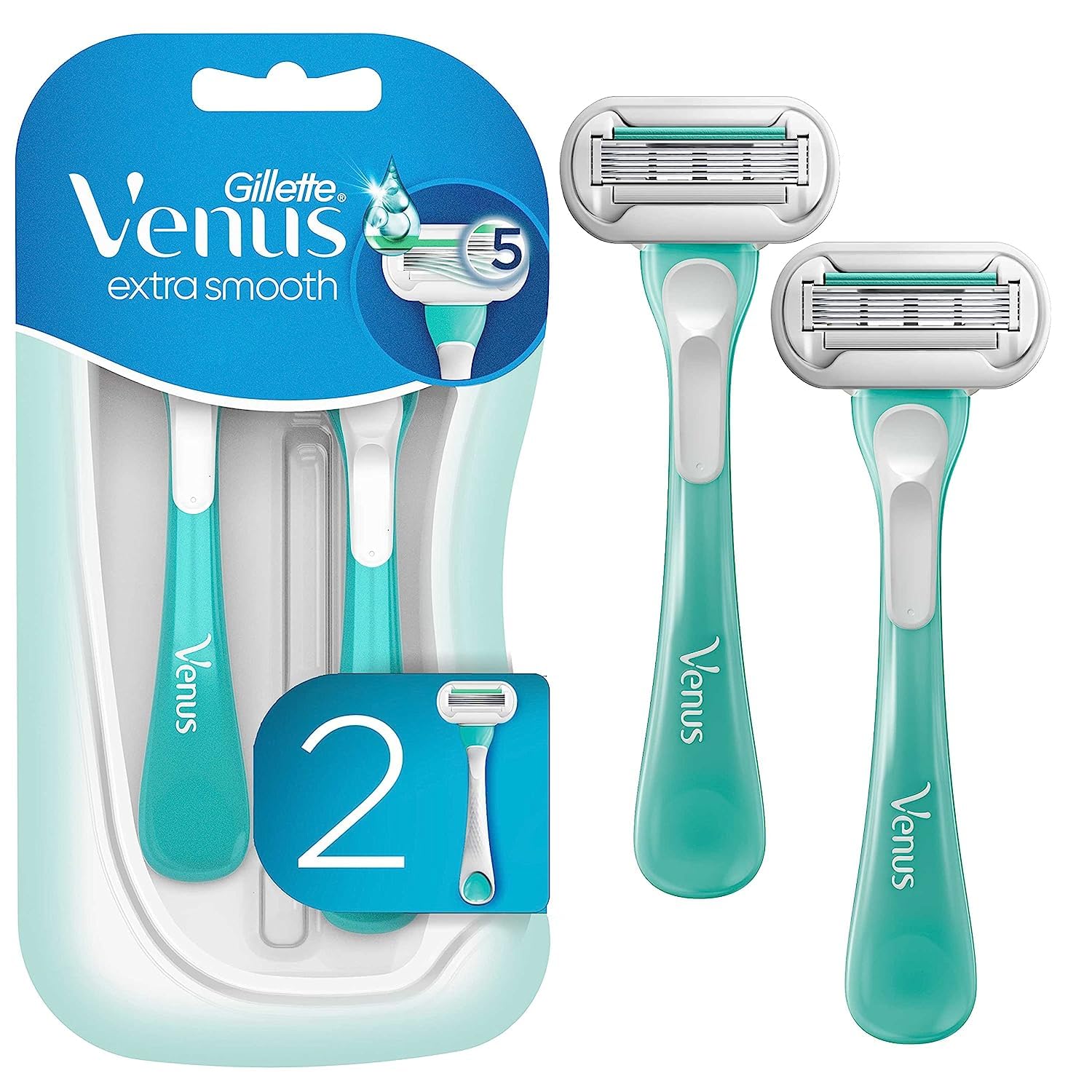 Gillette Venus Extra Smooth Sensitive Disposable Razors for Women ...