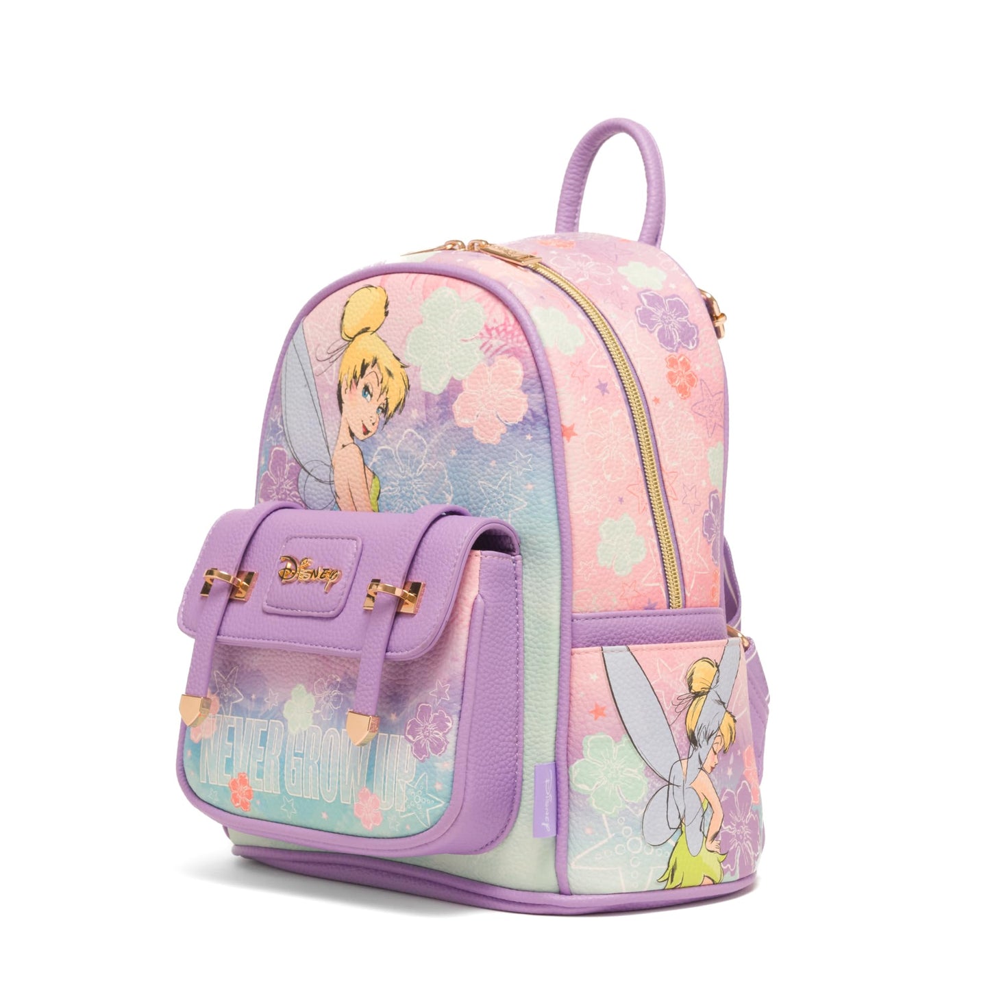 Wondapop Disney Tinker Bell Never Grow Up 11" Vegan Leather Mini Backpack