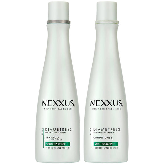 (1) Nexxus DIAMETRESS Shampoo & (1) Nexxus DIAMETRESS Conditioner - 13.5 oz (400 ml) EACH - Volumizing System, for Fine and Flat Hair