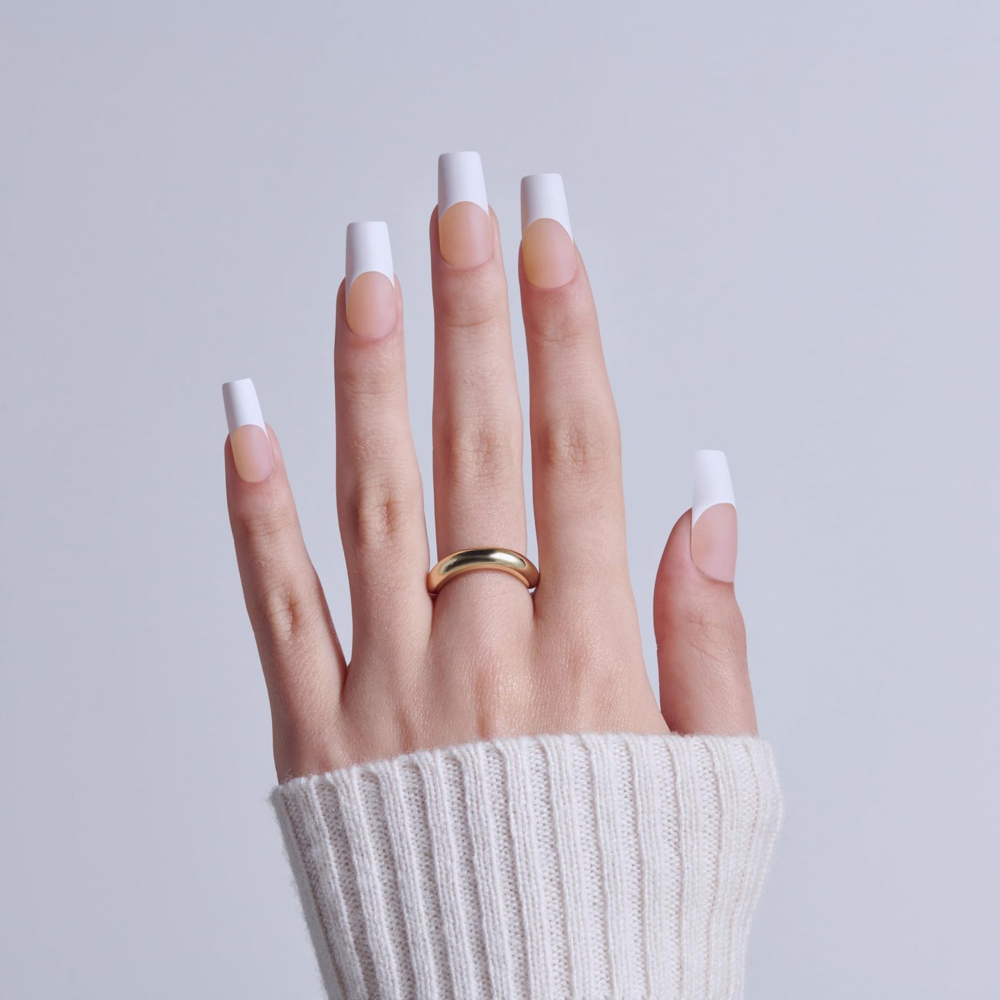 Kiss Core, Press On Nails, Nail glue included, 'Every Minute', White, Long Size, Square Shape, Includes 32 Nails, 2g Glue, 1 Manicure Stick, 1 Mini Beauty & Personal Care KISS