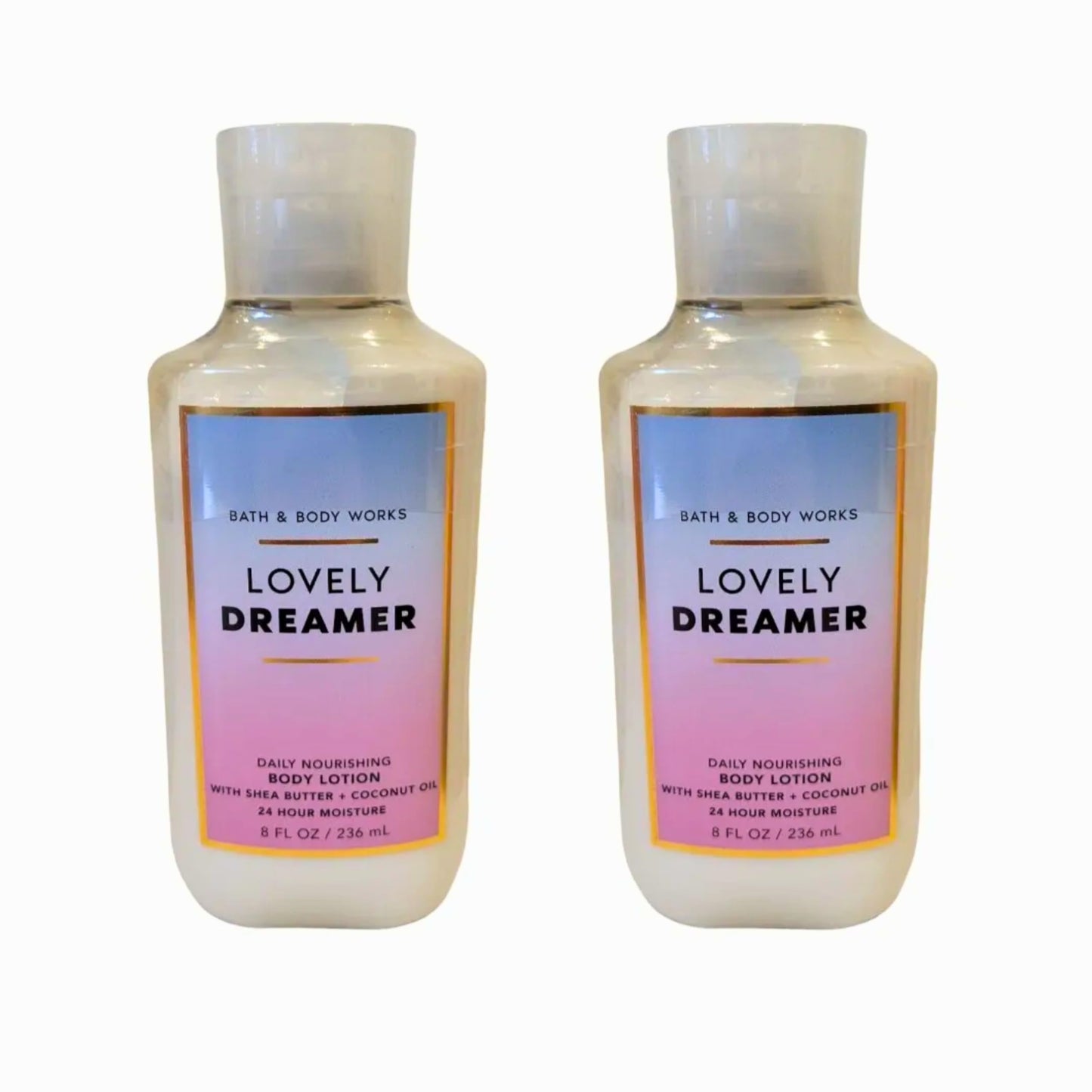 Bath & Body Works Daily Nourishing Body Lotion, Set of 2, 8oz Each (Lovely Dreamer)