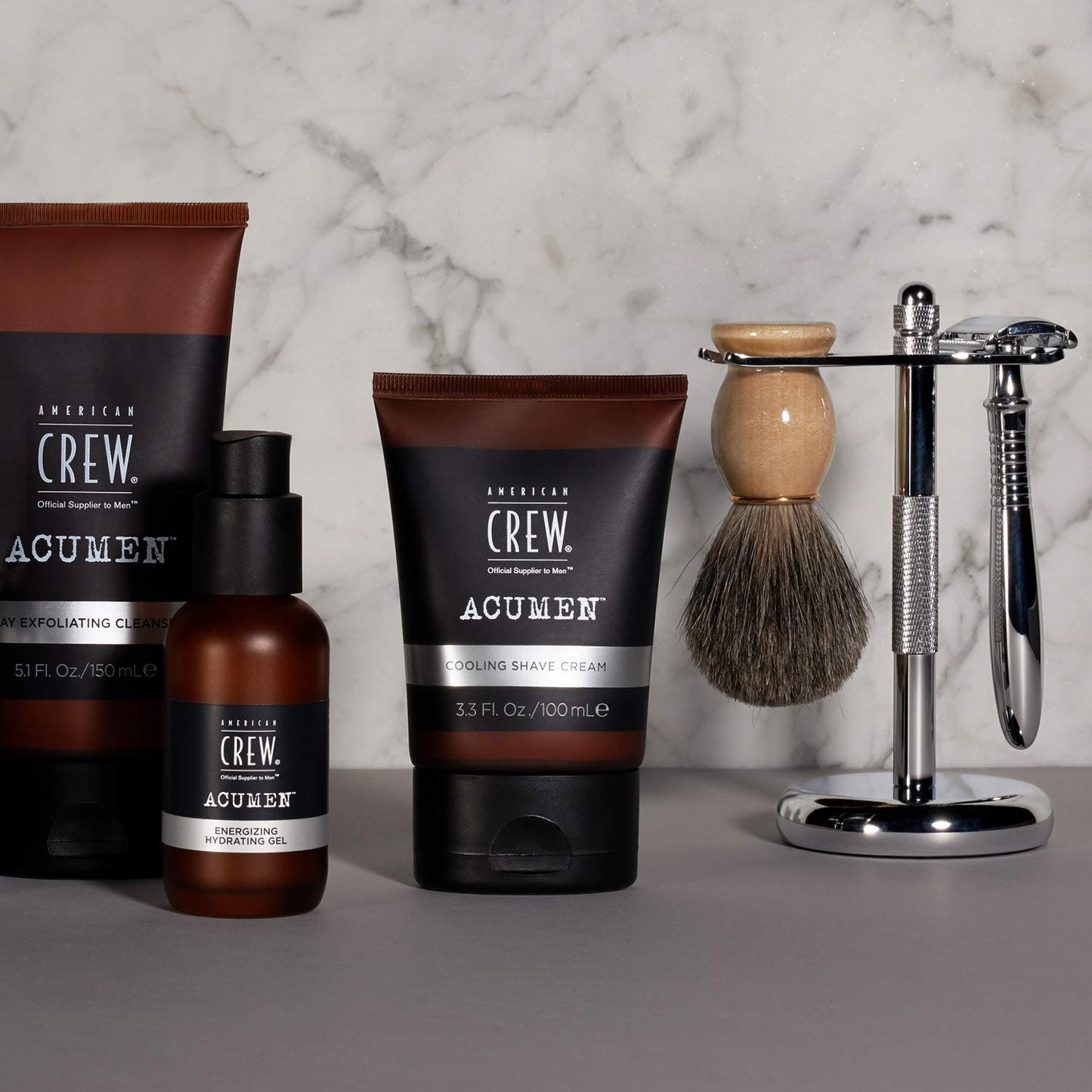 American Crew Cooling Shave Cream for Men, Formulated with Bisabolol for Smooth, Fresh Skin, 3.3 Fl Oz