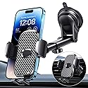 Car Phone Holder[Military-Grade 360°Suction Cup]Phone Holders for Your Car Universal Accessories Air Vent Dashboard Windshield Phone Mount Automotive…
