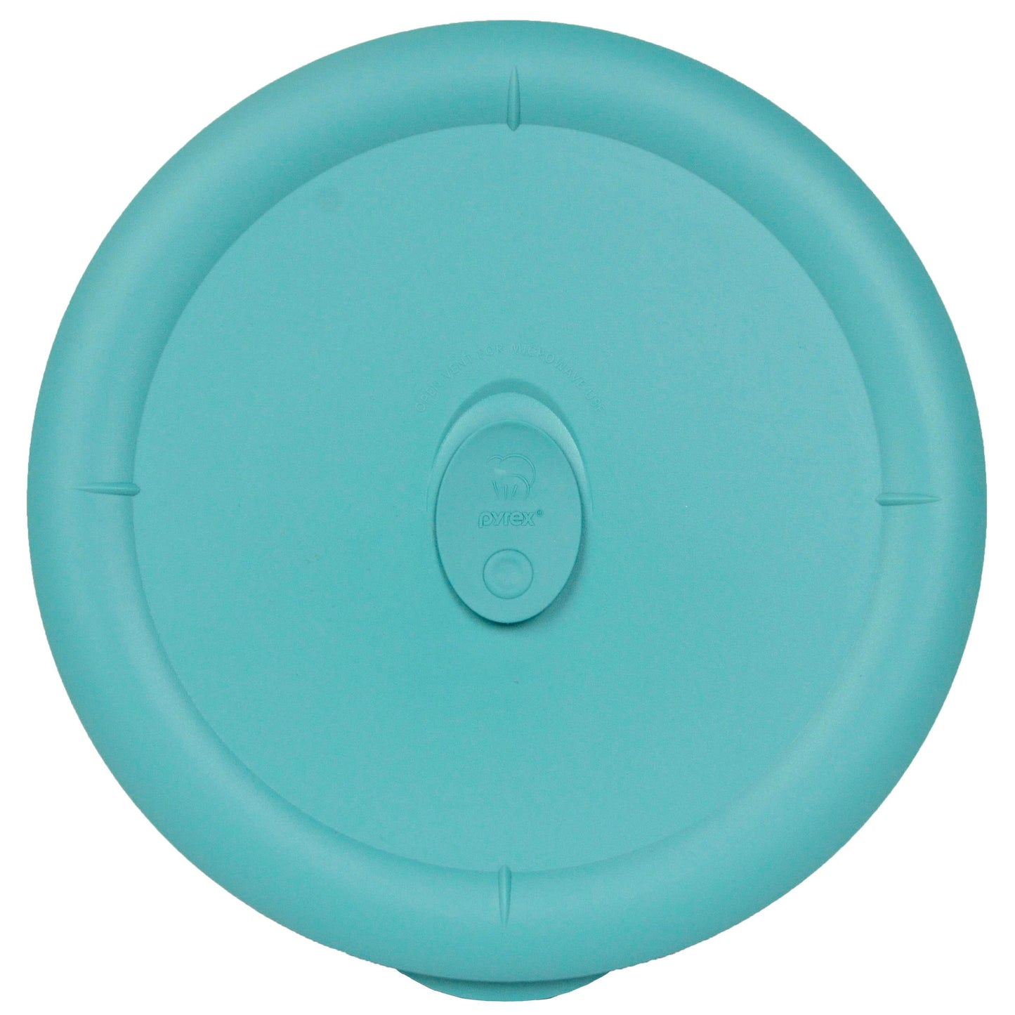 Pyrex 8202-VPC 3-Quart Turquoise Vented Food Storage Replacement Lid (2-Pack) - Made in USA