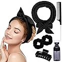 Heatless Velvet Hair Curlers to Sleep in Heatless Curling Rod Headband For Long Hair Overnight No Heat Curls for Women Long Hair Waves - 6 Pieces Set