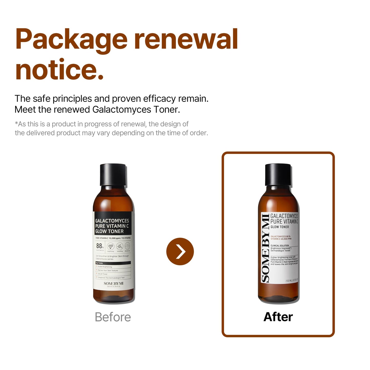 SOME BY MI Galactomyces Pure Vitamin C Glow Toner - 6.76Oz, 200ml - Korean Daily Vitamin C Face Toner for Skin Brightening - Glass Skin Routine
