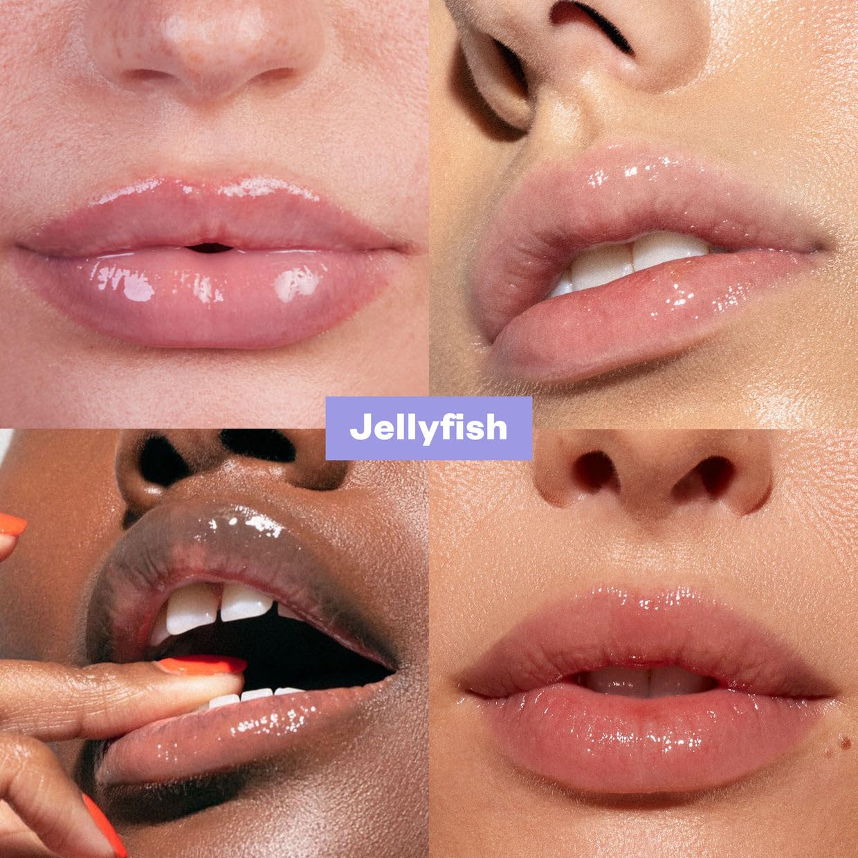 Kosas Wet Lip Oil Gloss - Hydrating Lip Plumping Treatment with Hyaluronic Acid & Peptides, Non-Sticky Finish (Jellyfish)