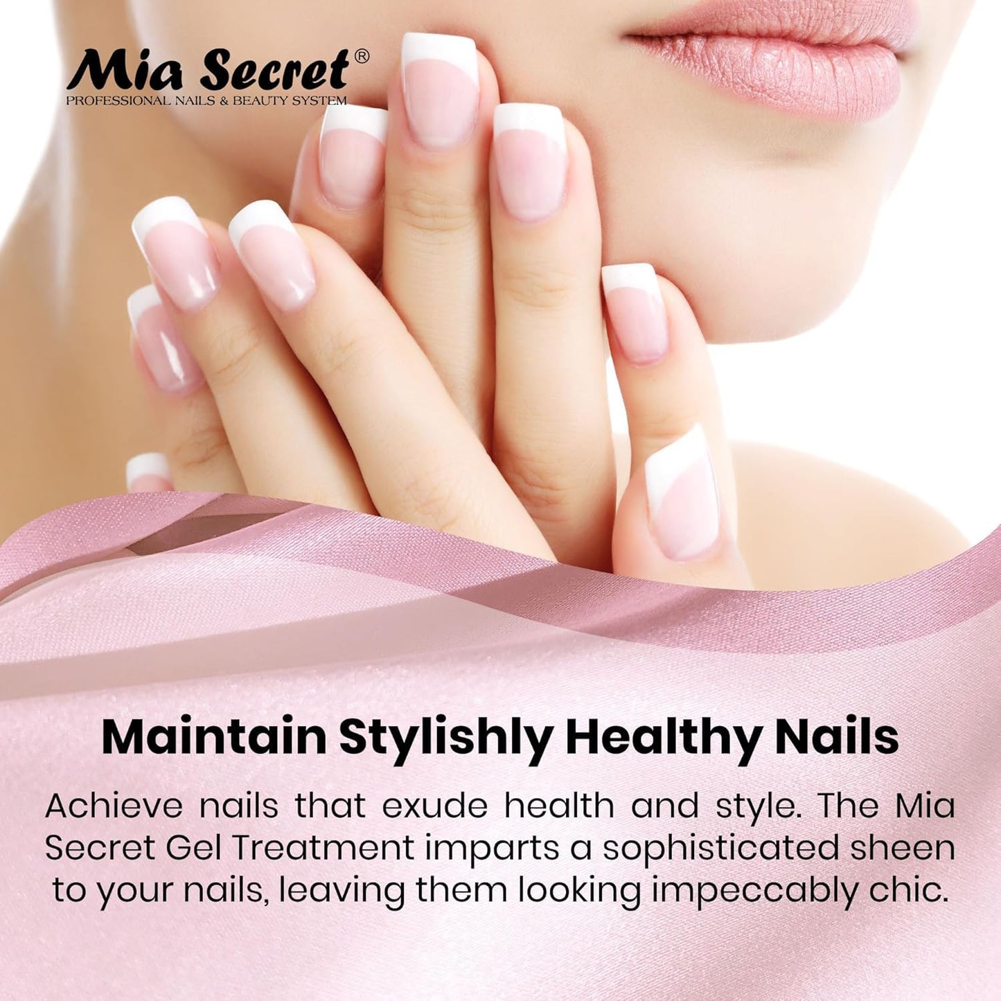 Mia Secret Professional Peach Parfait Scented Gel Nail Treatment Keratin Base & Top Gel 0.5 FLoz Beauty & Personal Care Mia Secret