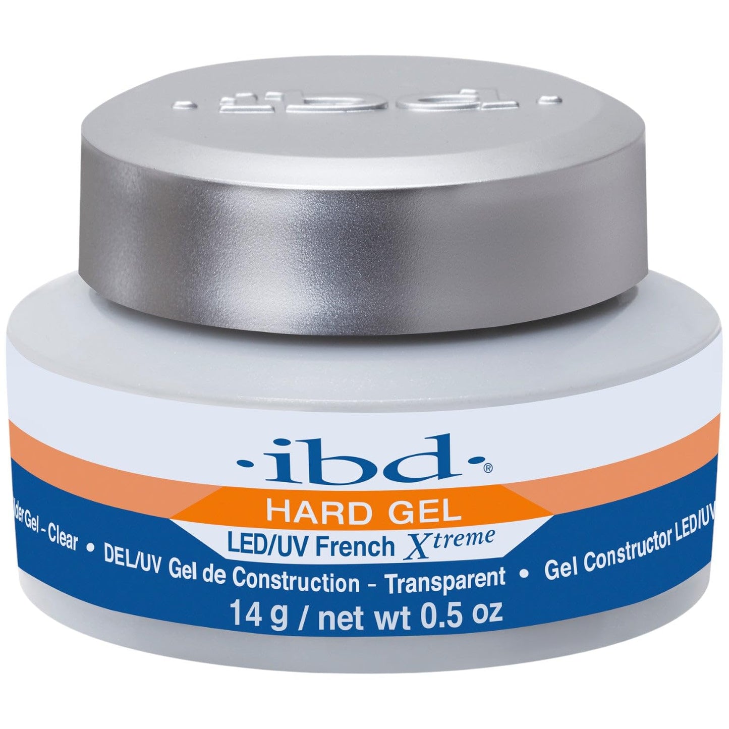 IBD LED/UV French Xtreme Hard Builder Gel for Nail Extensions - Clear Sculpting Formula for Strong Overlays & Manicure Enhancements, Jar, 0.5 oz, 1 Beauty & Personal Care IBD
