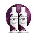 Adore Semi Permanent Hair Color (085 Burgundy Bliss) (2 Pack) | Vegan & Cruelty-Free Purple Hair Dye | No Ammonia, No Peroxide, No Alcohol | 4 Fl Oz
