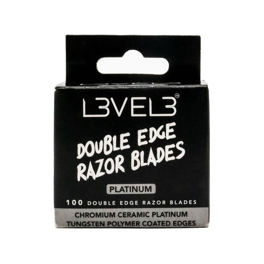 L3 Double Edge Razor Blades - Platinum Coated, Stainless Steel for the Close Shave - for Double Edged Safety Razors - 100 Count (2) Beauty and Personal Care L3