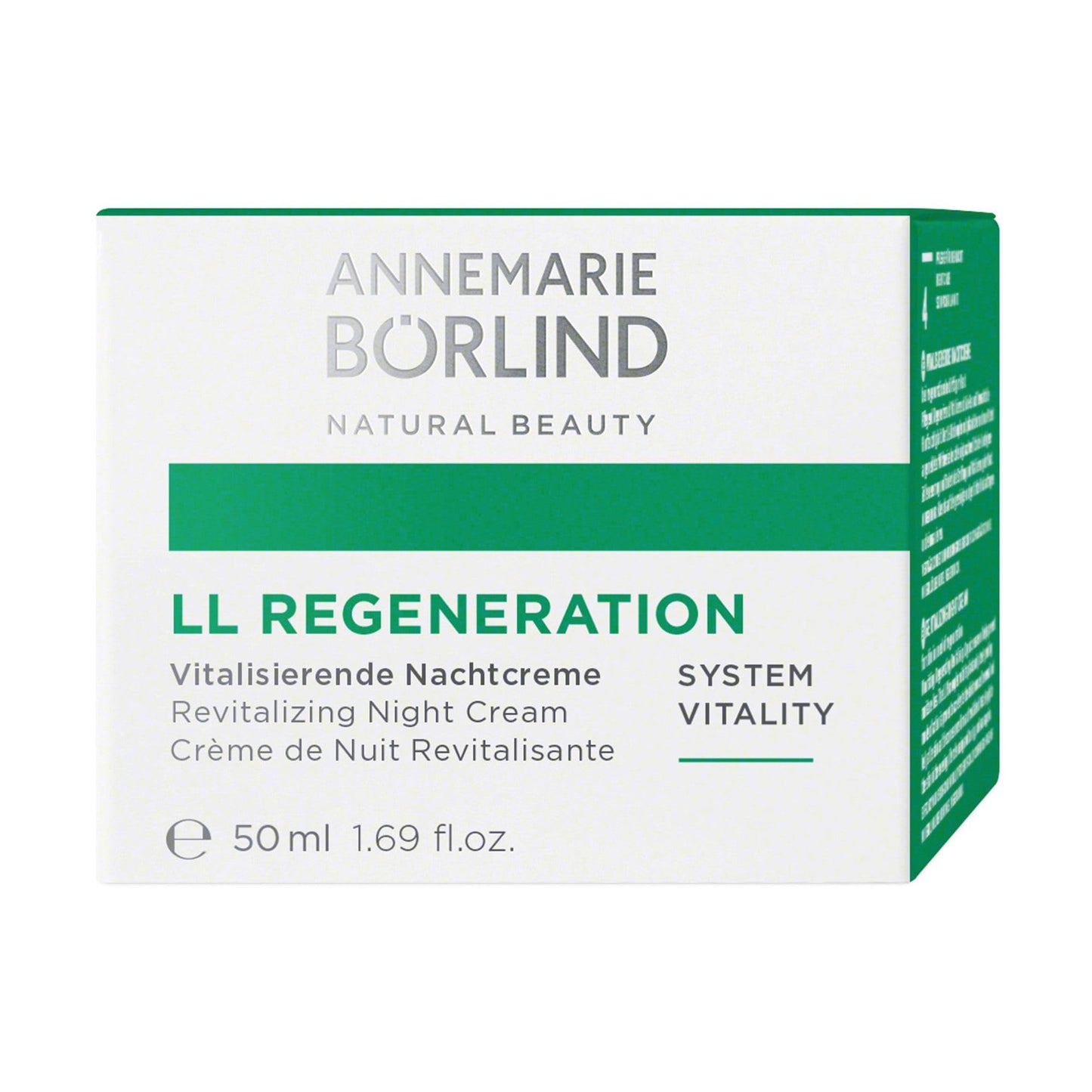 ANNEMARIE BÖRLIND - LL REGENERATION Revitalizing Night Cream - Natural Anti Aging Vitamin C, E and Retinoid Face Cream for Visibly Firmer and Wrinkle