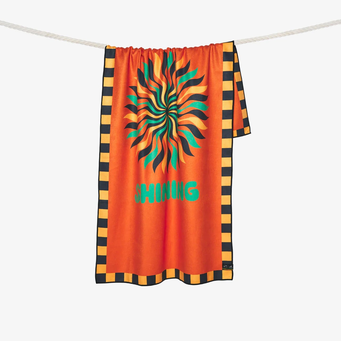 Slowtide x Bob Marley, Sun is Shining Travel Towel - Quick Dry and Highly Absorbent, Lightweight and Packable, 60 x 30 Inches