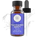 Pure Body Naturals Vitamin B3 Niacinamide Serum, 1 Fluid Ounce - Super Moisturizer Cream for A Younger Looking Face and Body - Pore Reducing Facial