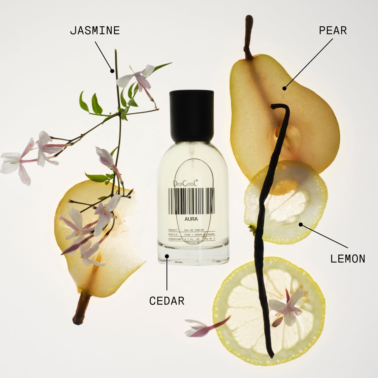 DedCool Eau de Parfum | Aura | Lemon, Pear & Cassis | Clean Unisex Fragrance | Non-Toxic, Vegan | 1.7 fl oz Beauty & Personal Care DedCool