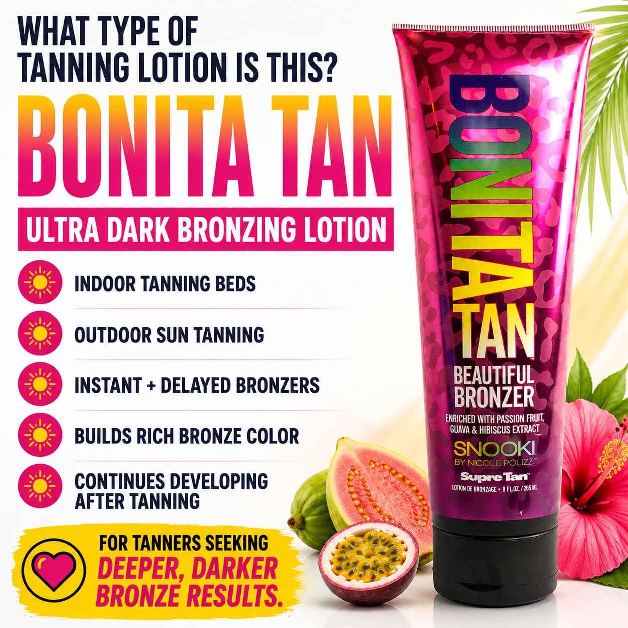 Supre Snooki Bonita Tan Beautiful Bronzer, Brown