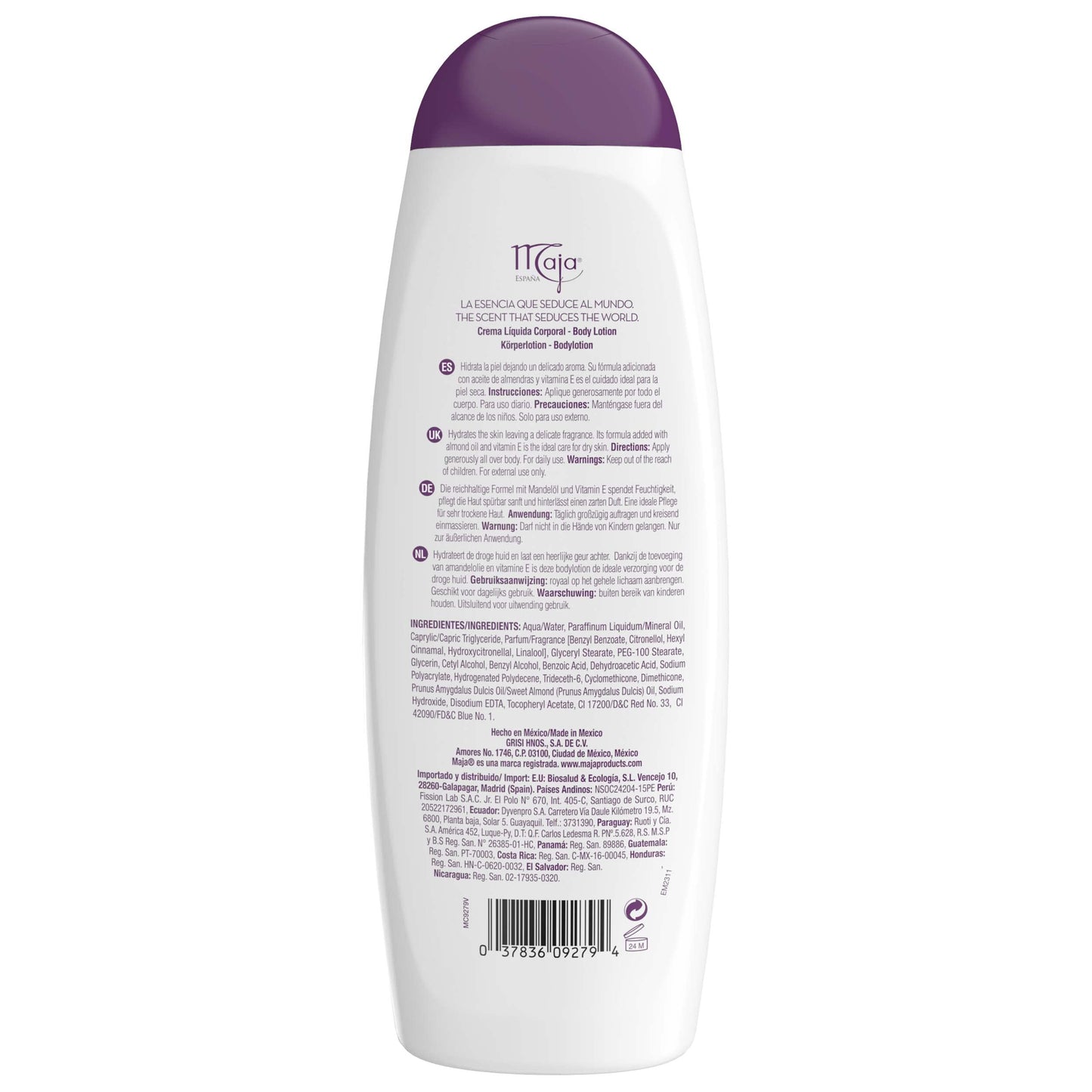 Maja Plum Blossom Body Lotion | Scented Body Cream for Extra Dry Skin, Giving Softer Skin with Healthy Look; 13.5 Ounces
