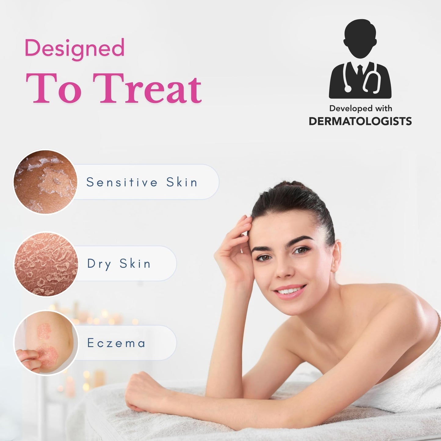 Theraplex Clear Emollient Lotion (8 oz) - No Parabens or Preservatives, Noncomedogenic and Hypoallergenic, Fragrance Free, Dermatologist recommended