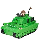 DevSeries Brookhaven Feature Tank - 7.5-Inch Vehicle with Lights, Working Treads, Ejecting Turret, 2.75-Inch Figure, and Exclusive Virtual Item Code
