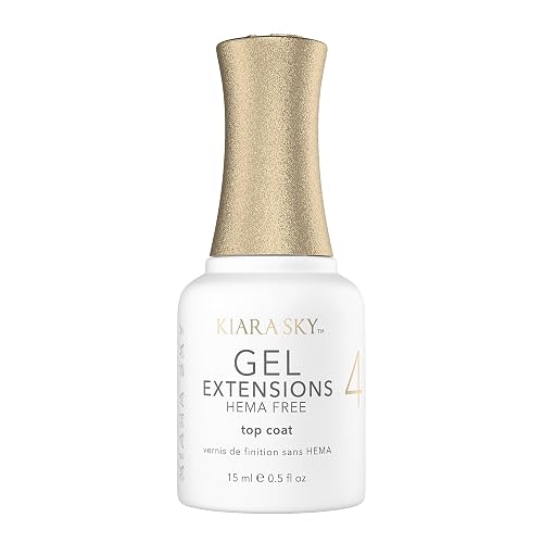 KIARA SKY Gel Extension Essentials Hema-Free Step # 4 Non-Wipe Top Coat 0.5 oz Beauty & Personal Care KIARA SKY