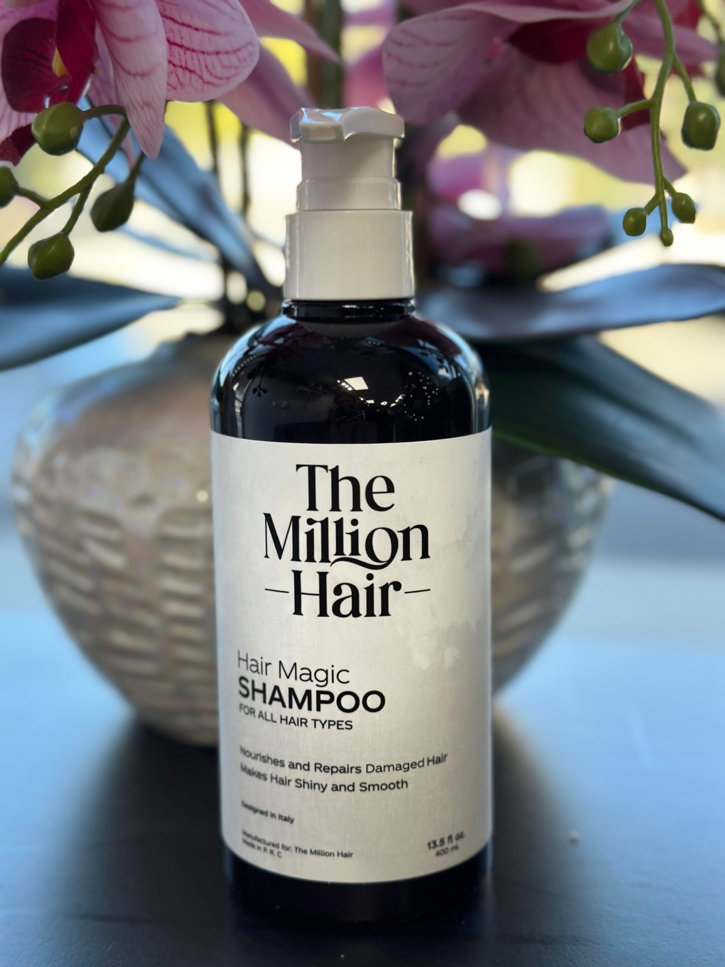 Hair Magic- Shampoo & Conditioner Set By The Million Hair, 13.5 Fl Oz (Pack of 2), White