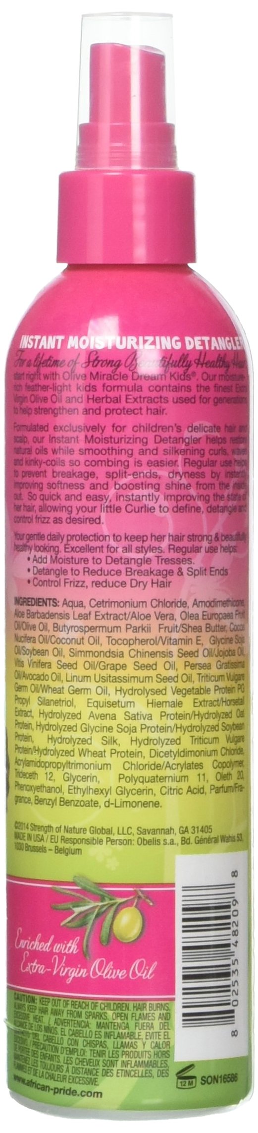 African Pride Dream Kids Olive Miracle Detangler 8 Ounce (235ml) (2 Pack)