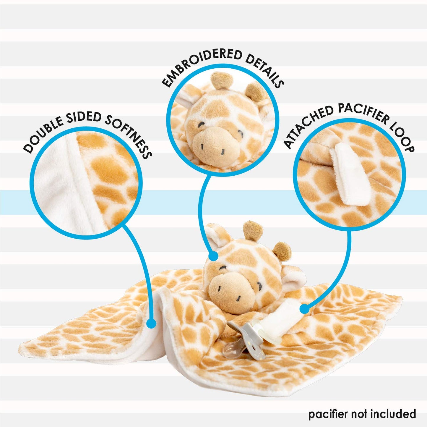 KIDS PREFERRED Carter's Baby Blanket Unisex Loveys for Babies Essentials, Newborn Boys and Girls Security Blankets with Soft Minky Fabric, Snuggle…