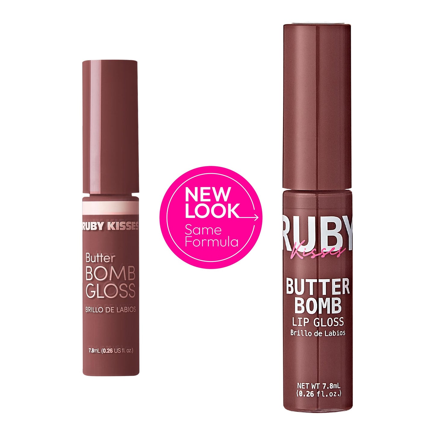 Ruby Kisses Butter Bomb Lip Gloss, High-Shine Non-Sticky Hydrating Plumping