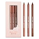 ColourPop All My BFFs Lippie Lip Pencil Kit - High-Pigment, Long-Lasting & Sharpenable Lip Liner with High-Impact Color - Includes Shades BFF, BFF 2