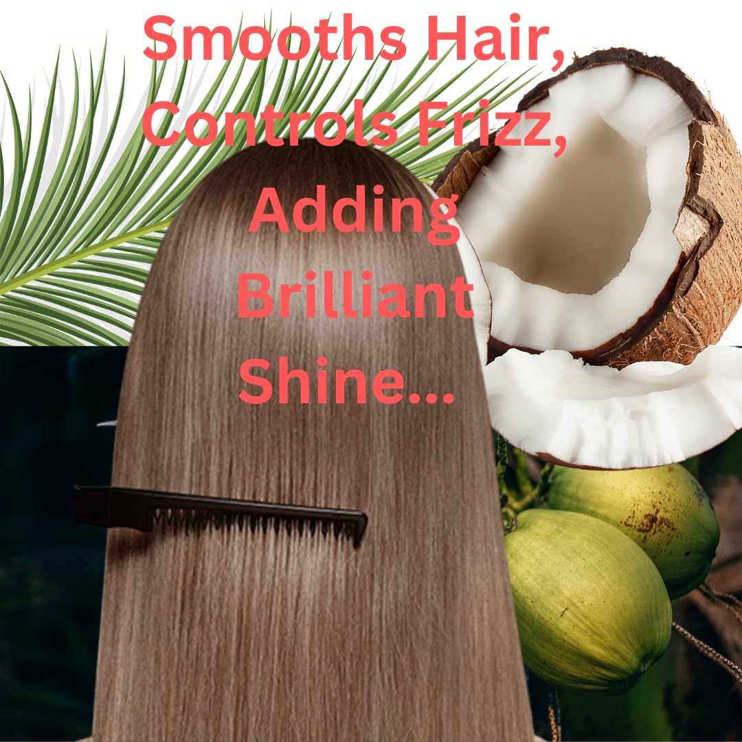Coconut Daily Hydration Hair Care Bundle | Conditioner(17 Fl. oz), Shampoo(17 Fl.oz), Leave-in Conditioner(10 oz) | Hydrating, Fortify