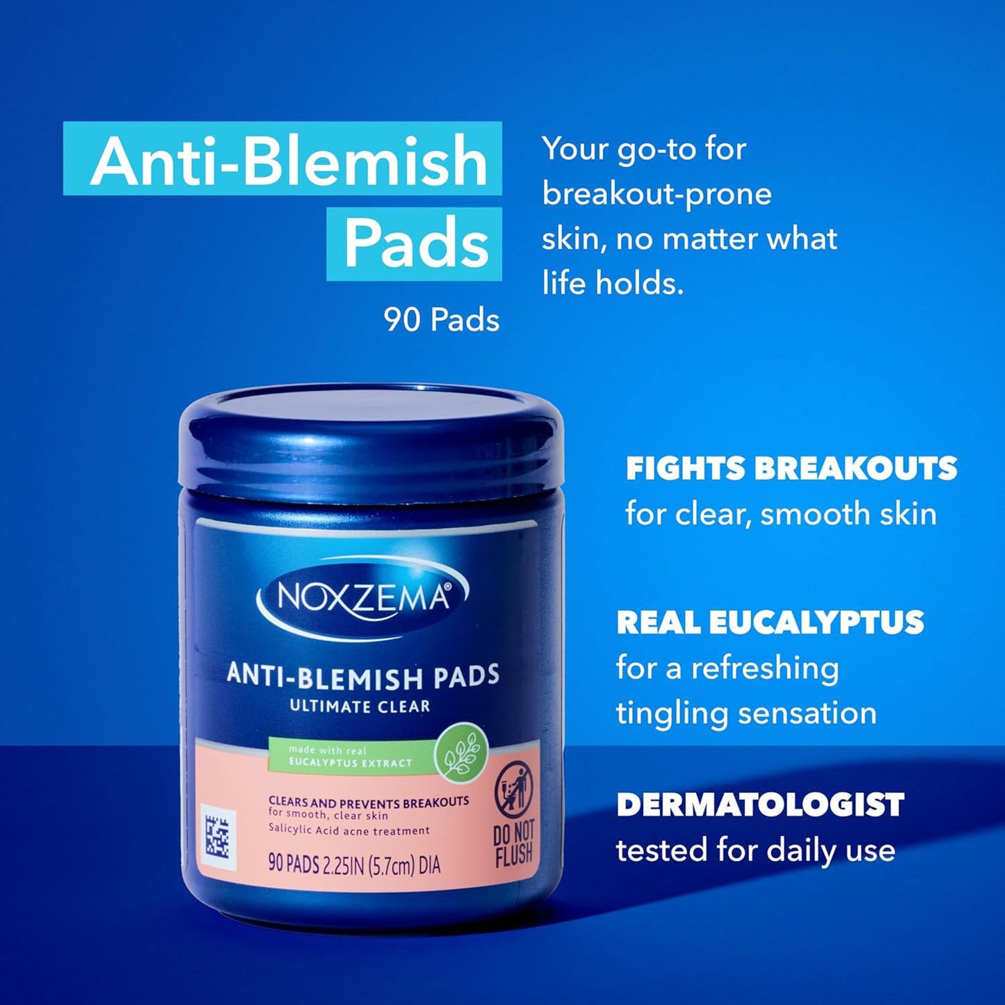 Noxzema Acne Treatment Bundle - Ultimate Clear Blemish Patches with Niacinamide and Tea Tree + Anti-Blemish Pads with 2% Salicylic Acid Beauty and Personal Care Noxzema